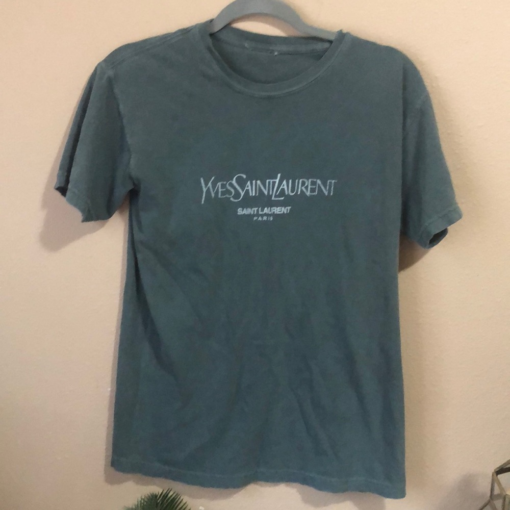 COPY - Desk Perkins green shirt